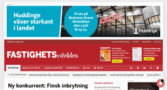 Desktop Screenshot of fastighetsvarlden.se